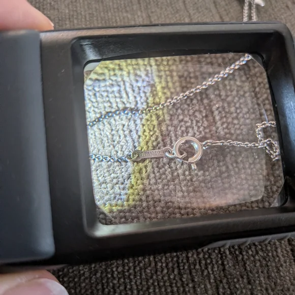 Tiffany & Co 925 Silver Paloma Picasso Crescent Moon Necklace - Picture 6 of 7